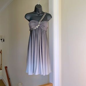 Cache sz 2 gray ombre rhinestone semi formal